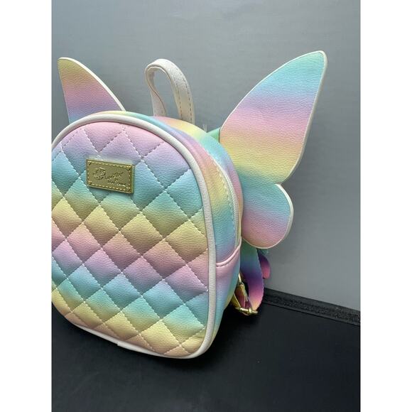 Luv Betsey Johnson Quilted Mini Backpack Bag 8" - Picture 4 of 10